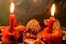 Apfelkerzen selber basteln - stimmungsvolle Herbstdeko