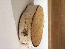 Natürliche Holzdeko mit Birkenscheiben