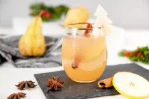 Birne-Zimt-Mocktail: alkoholfreier Cocktail mit Birnensaft