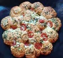 Pizzablume – schnelles Party-Snack-Rezept