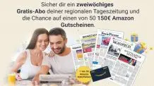 14-Tage-Gratis-Abo erhalten und 50x 150€-Amazon-Gutschein gewinnen!