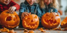 „Warum schnitzt man an Halloween Kürbisse?“