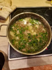Kohlrabi-Eintopf mit Rinderbrust