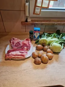 Kohlrabi-Eintopf mit Rinderbrust