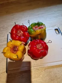 Gefüllte Paprika mit Hackfleisch