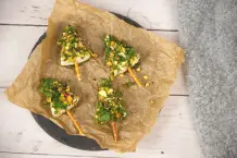 Käsebäumchen – weihnachtlicher Snack