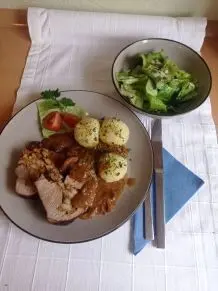 Gefüllter Kalbsbraten