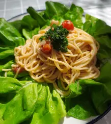 Spaghetti mit Käsesoße - einfach & schnell