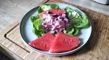 Heringssalat mit Roter Bete und Joghurt