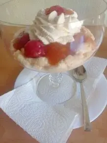 Stachelbeer-Kompott mit Vanillepudding