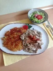 Zürcher Geschnetzeltes mit Berner Rösti