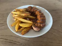 Currywurst aus der Heißluftfritteuse