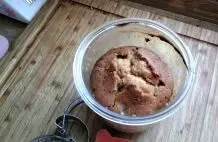 Kirschkuchen im Glas