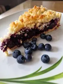 Heidelbeerkuchen mit Kokosstreusel