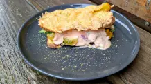 Kartoffel-Sandwich mit Hackfleisch