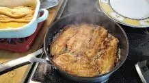 Knuspriger Schweinebauch eingelegt in Bier