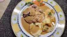 Hasenbraten mit Rahmsoße