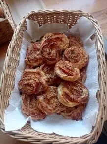 Schinken-Käse-Schnecken