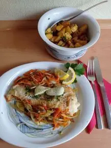 Steinbeißer-Filet zubereiten