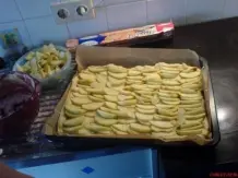 Apfelkuchen mit Puddingdecke
