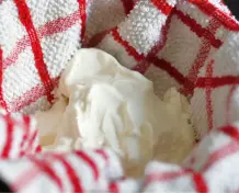 Labneh, ein orientalischer Frischkäse