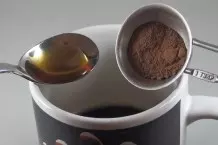 Kaffee mit Kakao und Honig