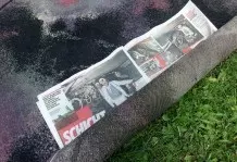 Teppiche mottensicher lagern: Mit Zeitungspapier einrollen