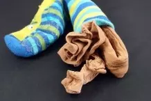 Feinstrumpfhosen in Socken waschen