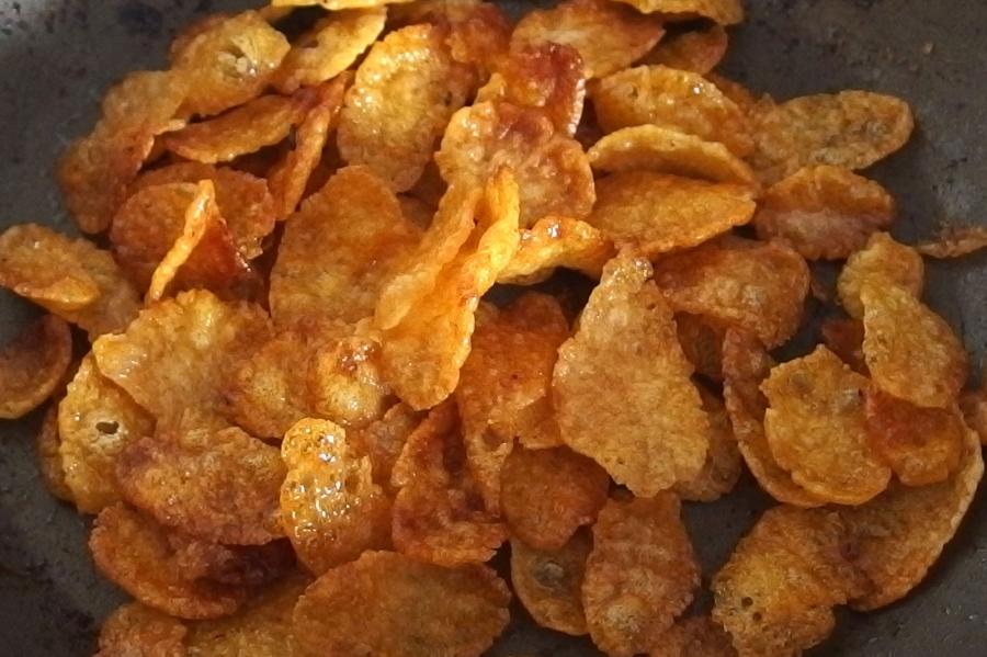 Einfache Cornflakes kann man auch hervorragend als Croûtons verwenden.