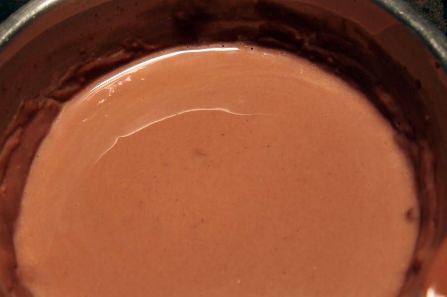 Schokoladen-Resteverwertung - Schokopudding schmeckt superlecker und sehr intensiv nach Schokolade. 