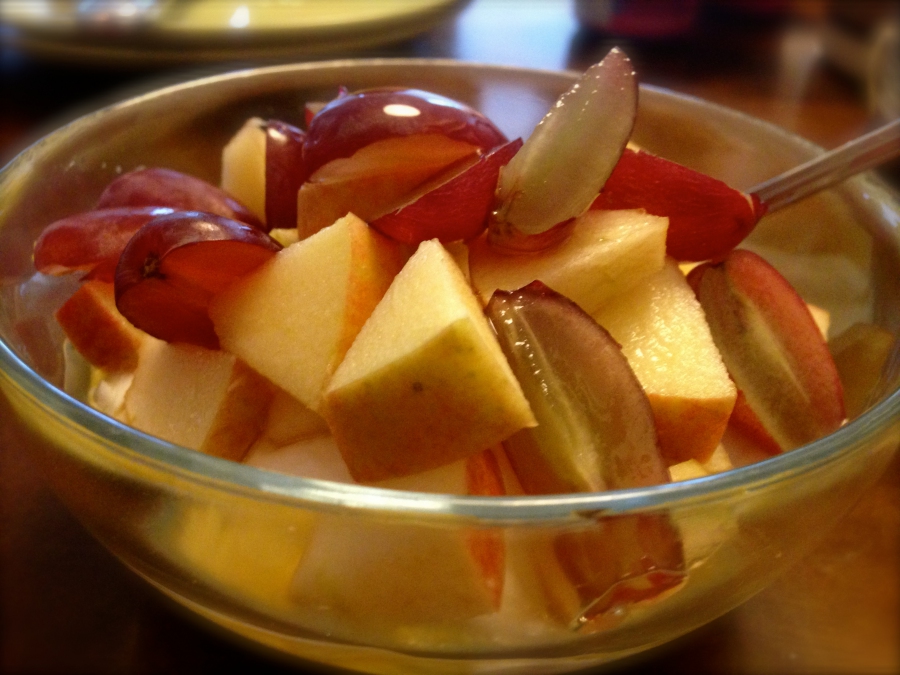 Apfel-Früchte Joghurt