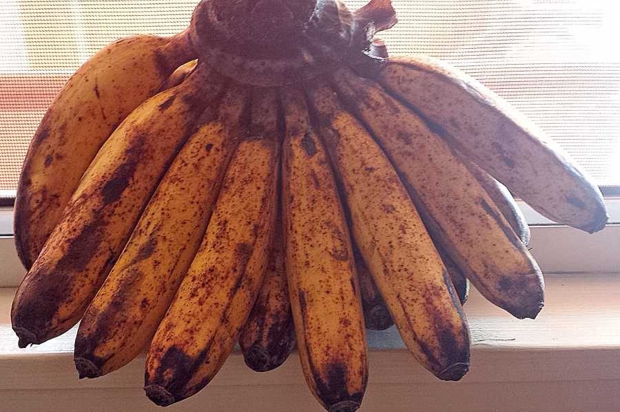 Gulasch mit einer überreifen Banane verfeinern und andicken.