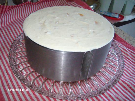 Käse-Joghurt-Sahnetorte im Tortenring