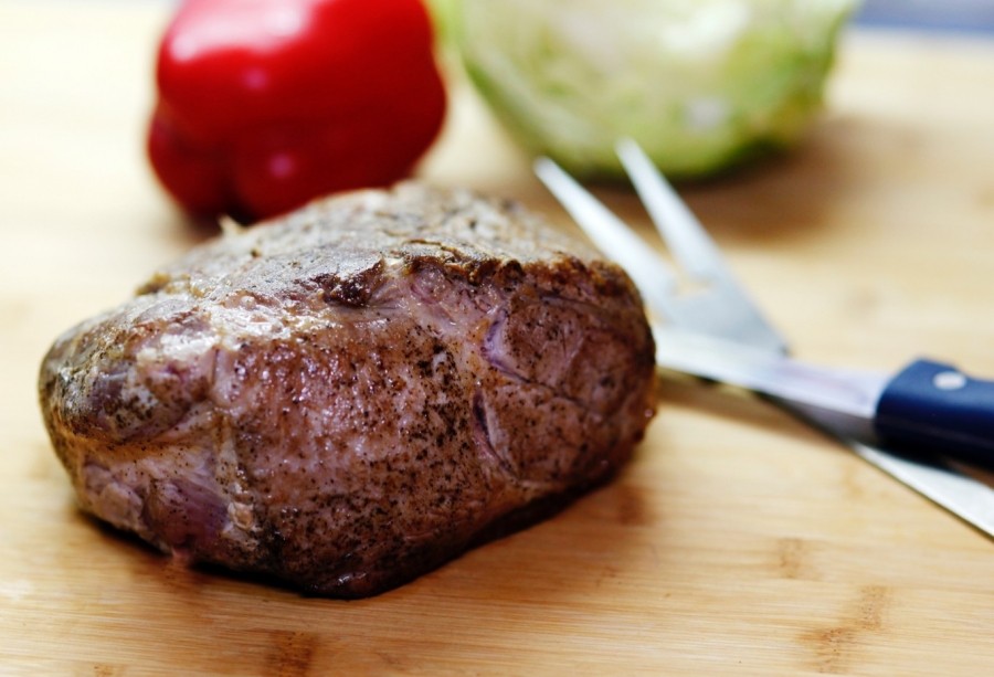 Auf Nachfrage beim Essen, ob noch Fleisch gewünscht wird, kam mehrfach die Antwort: "Fleisch? ne, aber Soße".