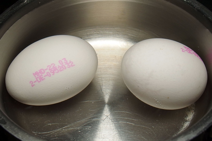 Kein Ansetzen von Kalk im Topf beim Kochen von Eiern.