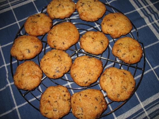Cookies mit Marzipan und Schokolade