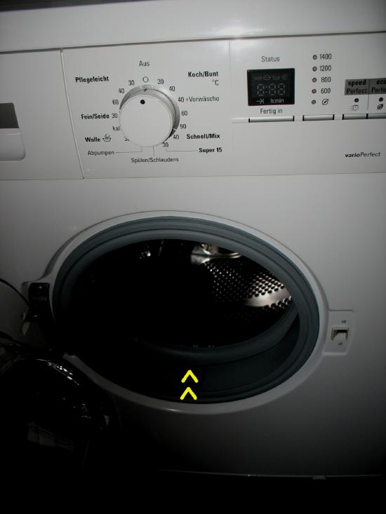 Gummidichtung der Waschmaschine pflegen 1