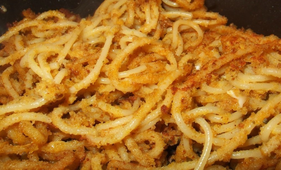 gebackene spaghetti