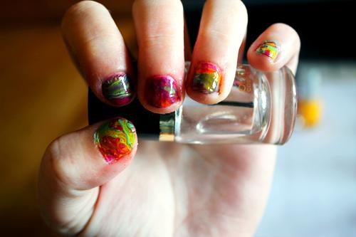 Water Marble Nails 3
