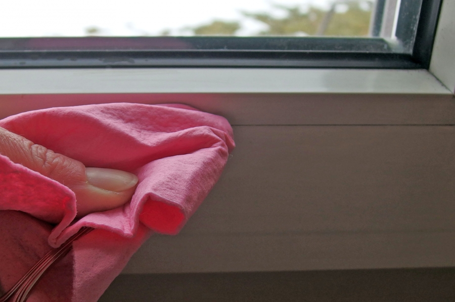 Q-Tip oder Löffelstiel für schmale Ritzen und Ecken beim Fensterputzen verwenden, das funktioniert ganz wunderbar.