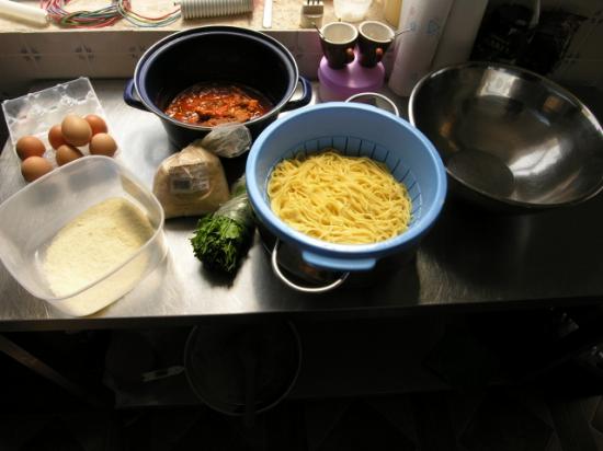 Italienisches Pasta Omelett 1