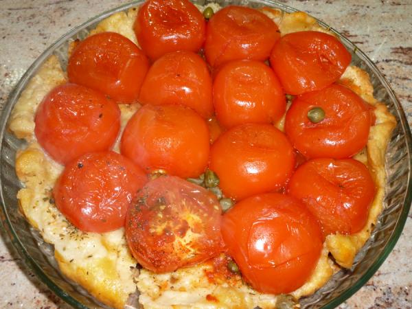 Tomatentarte gestürzt 3