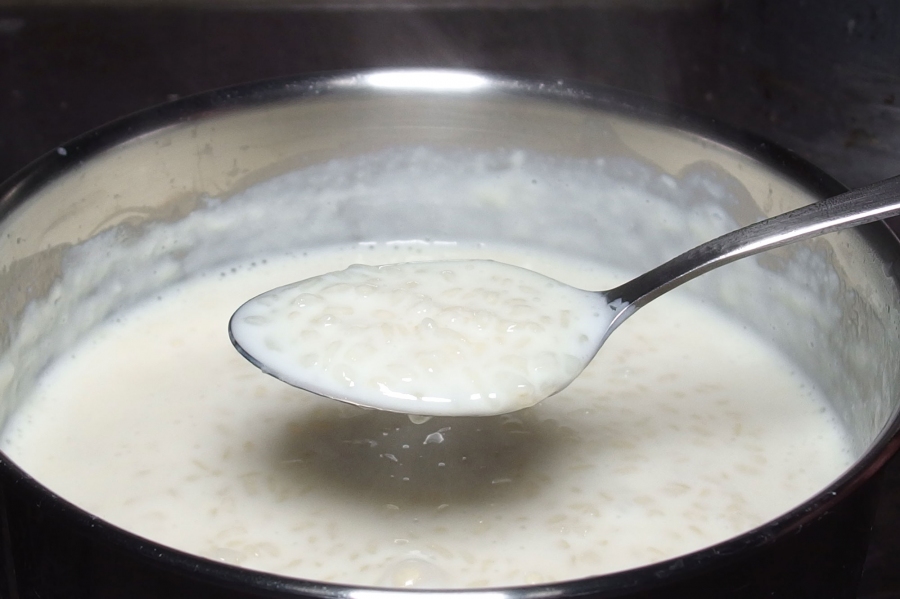 Energie sparen beim Kochen von Milchreis