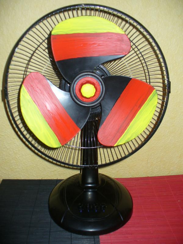 Schwarz-rot-gold-Ventilator
