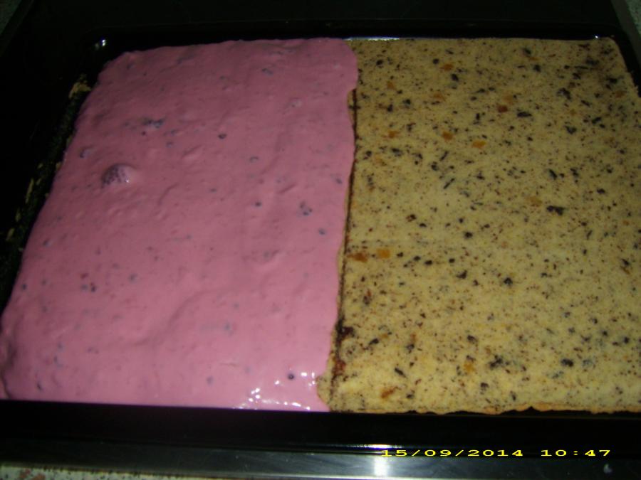 Blechkuchen mit Quark-Mascarpone-Beeren-Pudding-Creme 4
