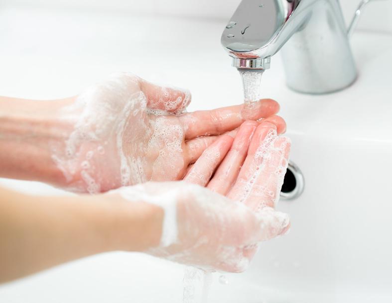 Desinfektion - Hände waschen