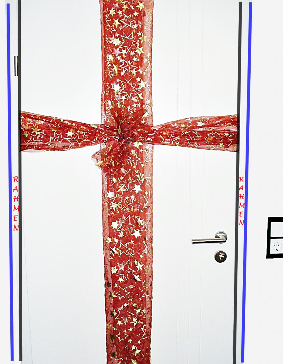 Türschleife - festlich geschmückte Tür 2