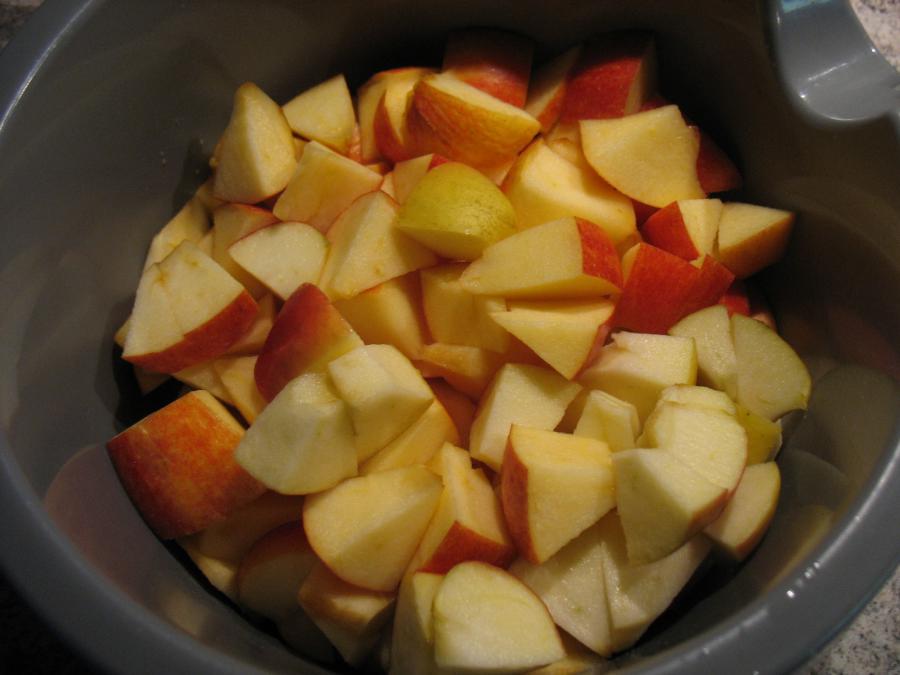 Apfeltorte mit Nuss- oder Mandelkruste 2