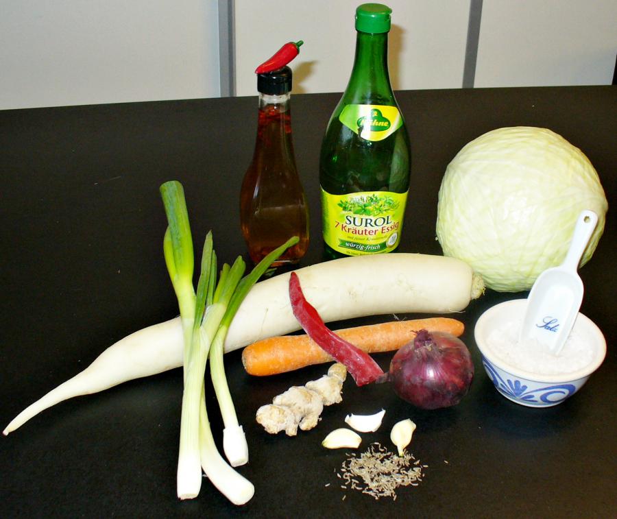 Kimchi nach europäischer Art mit Weißkohl 2