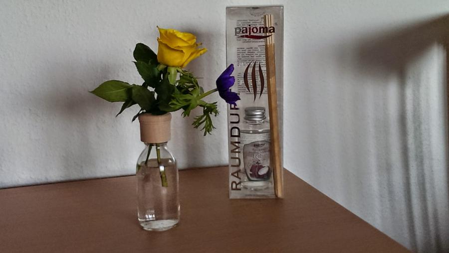 Glasflaschen Duftzerstäuber als Blumenvase nutzen